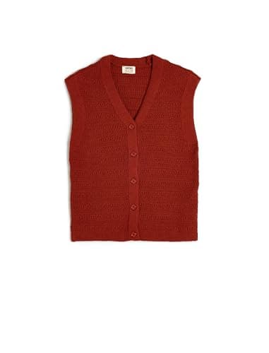 KOTON girls Knit Vest Cardigan Sweater (pack of 1)