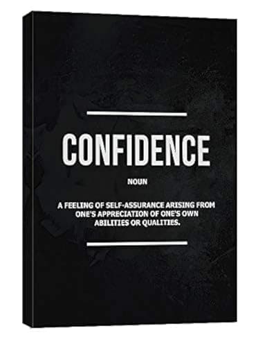 Dafun Art Inspirational Entrepreneur Quotes Abstract Posters Wall Confidence Motivational Wall Canvas Print Frame Picture Painting for Office Hallway Home Decor Kids Room Gift -12"x16"