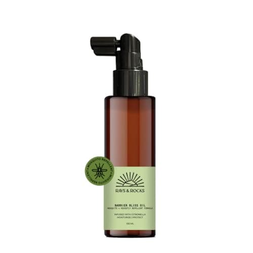 Rays & Rocks Natural Mosquito Repellent Oil, Citronella & Lemongrass Blend with Lavender, Bug Repellent for Kids & Family, Long-Lasting Natural Protection, 100ml Insect repellent