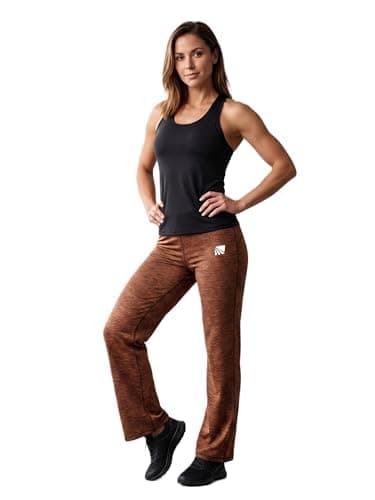 Women Yoga Pants Wide Leg Leopard Multicolor Comfortable Workout Yoga Pants (Brown, 3XL)