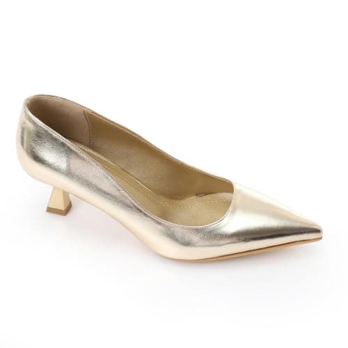 Women's Classic Silver Pointed-Toe Pumps 3CM | Soft Inner Cushioning, Formal & Party Wear, Metallic Finish, Timeless Classic Style, Lightweight & Durable Shoes
