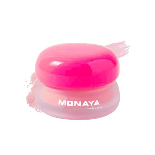 Monaya S005 Mousse Blush Cream, 6 Soft Colors, Lightweight, Makeup for Natural Glow, Lip & Cheek Tint, Makeup Essential – 4g Each Face shaping makeup