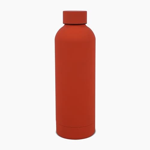 The Wallet Store Vacuum Insulated Water Bottle | Double Walled | with Hot & Cold Features | Leak-Proof | BPA Free | 500ML (Orange) Thermos