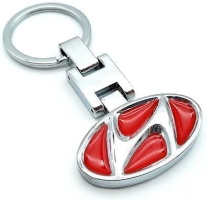 ميدالية مفاتيح معدنية لسيارة ، لون احمر Keychain