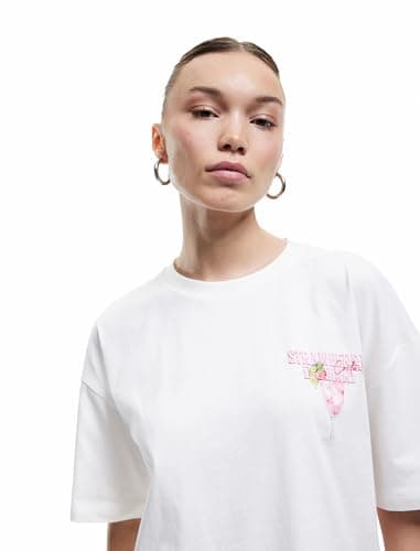 Koton Relax TSHIRT SS for WOMEN ECRU Size L Hat