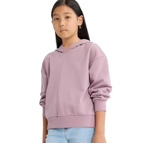 DeFacto Girls Relax Fit Hooded LONG SLEEVE Knitted Sweat Shirt F0008A8 Sweat Shirt (pack of 1) Sweater