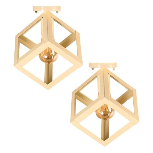 El Rawda Set of 2 Modern Single Pendant Ceiling Lights, Stylish Design, Versatile Hanging Fixtures for Home & Commercial Use