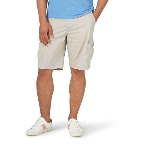 Lee Men's Extreme Motion Crossroad Cargo Short, Stone, 33W