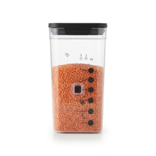 1.6L Acrylic Airtight Food Storage Container Legume Bin with Measuring Cup