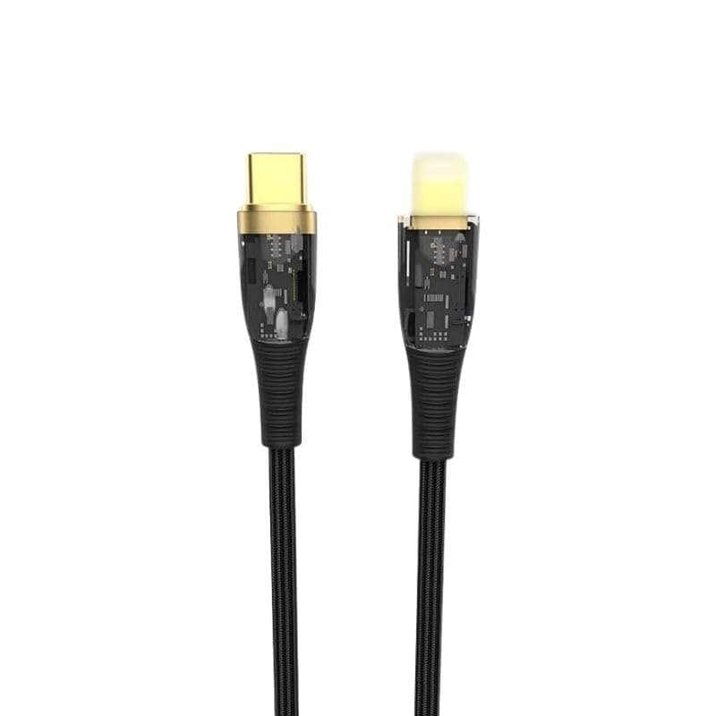 G-Power GP-C35 (USB-C to Lightning) 27W Fast Charging Cable, Compatible With iPhone 14/13/12/11 Series,Samsung, Google Pixel, MacBook, iPads and Tablets, 1.2M - Black (Warranty 12 months) Electronic cable