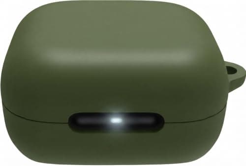 Silicone Case, (Compatible with Anker R50i NC) Ultra Thin Cover Shock and Scratch Resistant Fully Compatible Design with Visible LED indicator and Metal Carabiner For Easy Carrying (Olive Green) Portable electronic device cover