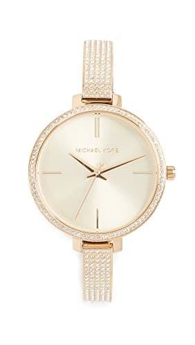 Michael Kors Watch for Women, Japanese Quartz Movement, Analog Display, Silver Silver Strap-MK3784