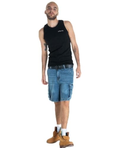 In Your Shoe unisex-adult Boxer Shorts Denim Shorts