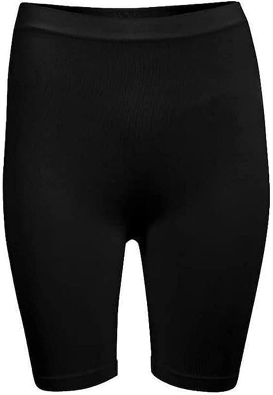 Women's Black High Waist Short Stretch Leggings – Comfortable Biker Shorts for Yoga, Fitness & Everyday Casual Wear