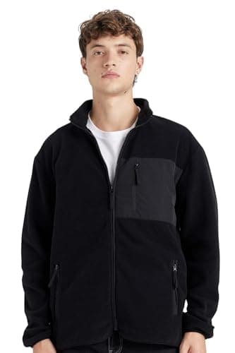 DeFacto Mens Young Regular Fit High Neck Long Sleeve Knitted Cardigan A6892AX Cardigan (pack of 1) Sweater