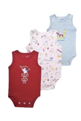 junior Unisex Sleeveless Printed Bodysuit - 7213 Baby & Toddler Underwear Set (pack of 3) Leotard
