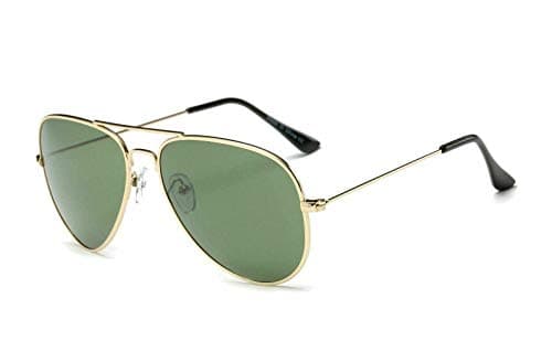 Unisex Glass Lens Sunglasses - UV 400 Protection