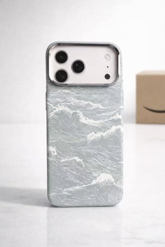 Ecosystem Case For iPhone 17 Pro, Aramid Fiber Woven Cover Compatible with Magnetic Wireless charger,1500D Fiber Textures, Slim Fit,Luminous effect, Exceptional Cover 17 Pro (Wave Silver) Cellular phone case
