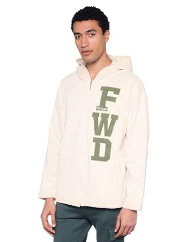 FIRE WOOD mens print(FWD) sw.jacket Hooded Sweatshirt (pack of 1)