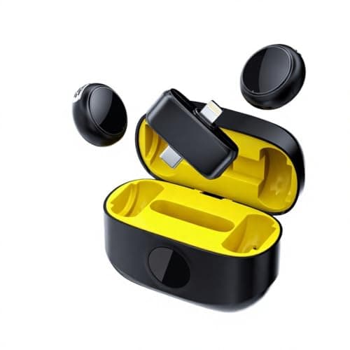 Professional Magnetic Wireless Microphone K31 Pro with Smart Noise Cancellation Crystal-Clear Sound in One Click for Live Streaming & Content Creation for iPhone, Android, Vlogging