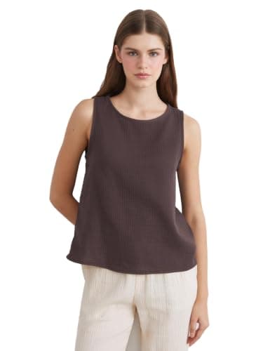 LC WAIKIKI Woman Crew Neck Textured Muslin Blouse