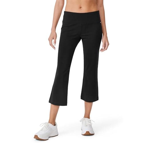 Jockey womens Cotton Stretch Slim Flare Capri Yoga Pants