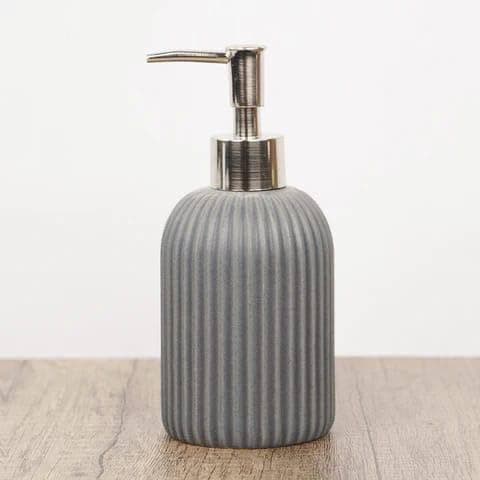 Generic Porcelain Soap Dispenser, Bathroom Shower Gel Bottle, Grey, .bs Pump dispenser