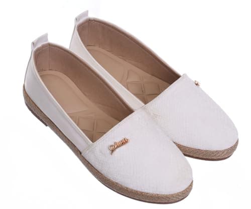 B&W womens B&W-W094-White Sneaker