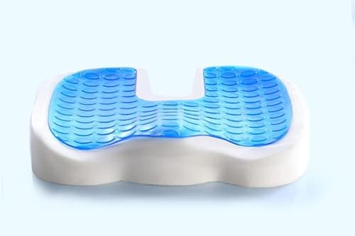 Gel Memory Foam Cushion for Office Chair – Comfortable Chair Cushion to Reduce Pressure on Lower Back Body positioner