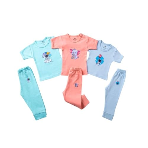 Pluto Pack Of 2 Half Sleeve Undershirt & Pants Set for Baby Coordinated outfit