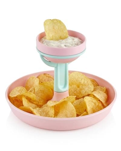Elkholoud 352 Multi-Purpose Snack and Chips Serving Tray Elegant Display Stand Durable Appetizer Holder for Parties and Home Decor