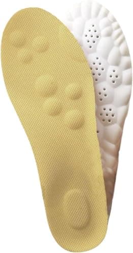 Medical Memory Foam Foot Pressure Relief - Medical Silicone Insoles with Massage Pads and Ventilation Pores - Suitable for Men and Women and All Types of Shoes (بيج, onesize) Shoe insert