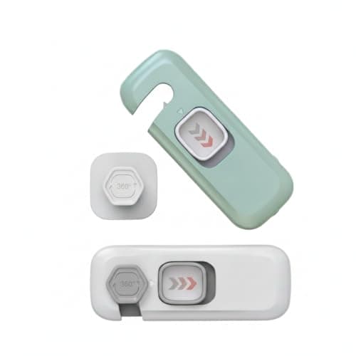 2 Pack Multipurpose Safety Lock – Effective Child Protection, Suitable for Refrigerator, Cabinet, Drawer, Easy Installation with Double Strength Adhesive