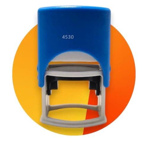 30X45mm Oval Self Inking Stamp with Ink Pad for Office Use Rubber stamp