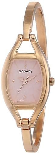 Sonata Blush Analog Pink Dial Women's Watch NM8114WM01/NN8114WM01/NP8114WM01, pink, Chain
