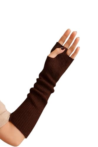 MIZAYA Women's Ripped Open Finger Hand Gloves - Soft and Flexible, Perfect, Warm and Stylish - Knitted Wrist and Hand Warmer for Women Apparel gloves
