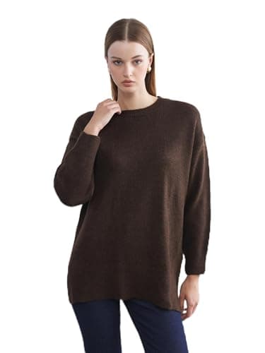 LC WAIKIKI Woman Crew Neck Oversize Women's Knitwear Sweater