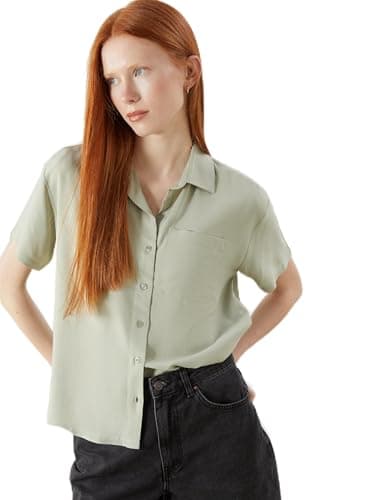 LC WAIKIKI Woman Linen Blend Women's Shirt