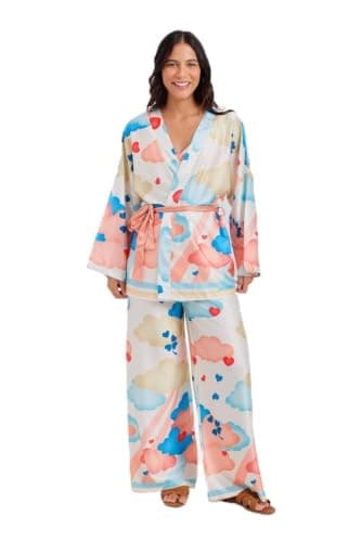 Carina Cloud Print 3-Piece Pyjama Pajamas