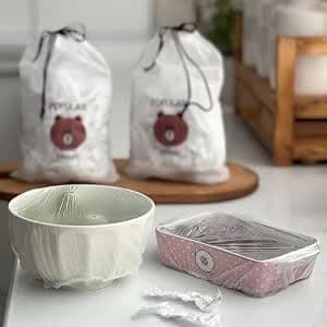 Elastic Food Storage Bags Stretchable Covers for Plate Bowl Wrapping