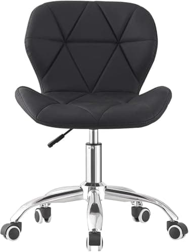 Deustche Matratzen | Computer Desk Chair Black Velvet Fabric Office Chair Height Adjustable Upholstered Seat Swivel Chair For Desk Home Office