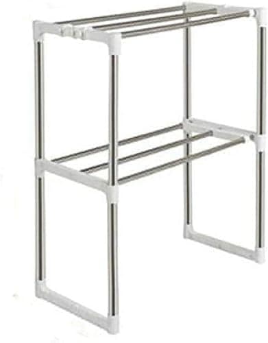 Stainless Steel Microwave Stand Kitchen Rack Space Saving Organizer Shelf