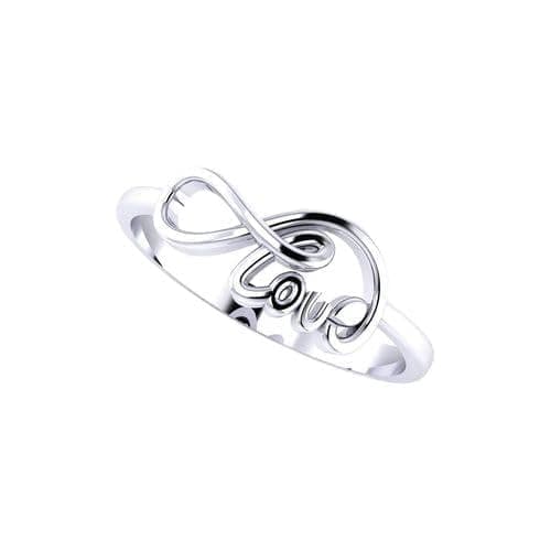 3 Diamonds 3370159539565 Platinum Plated Ring for Women Without Zircon Stone - Silver
