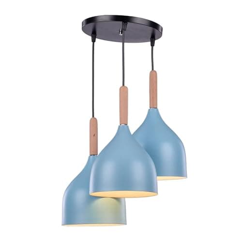 Generic High Quality, Modern Design Ceiling Lamp, For Living Room, Bedroom, Or Hall - Baby Blue