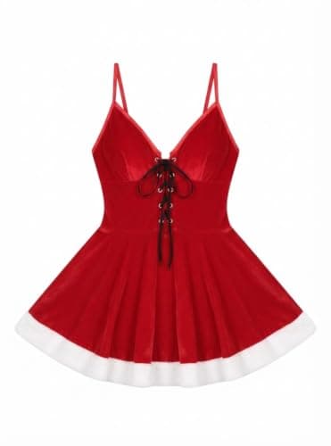 Women's Red Christmas Dress - Festive Design for Events and Parties