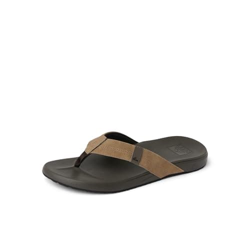 Reef Men's Cushion Phantom Flip-Flop, Brown/Tan, 12 Sandal