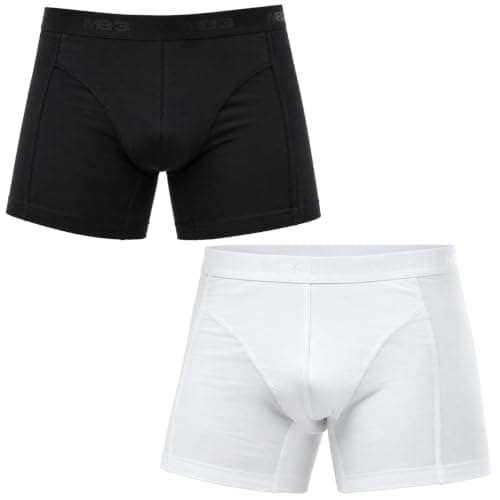 MB3 Mens Set of 2 Pieces Solid Boxer Short Base Layer Underwear (pack of 1)