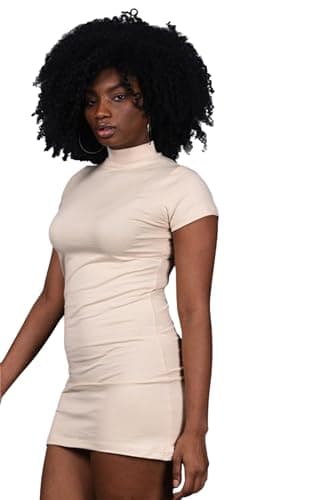 Comodo womens Half Sleeves Short Dress With High Neck Base Layer (pack of 1)