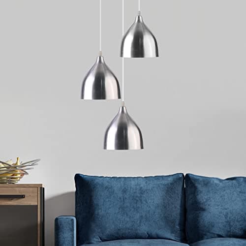 El rawda rl-na-009 naomi triple ceiling lamp silver Light fixture