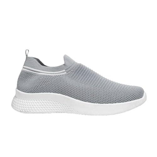 Romba Sport 2-Stripes Top Socks for Girls and Women - Lightweight - Slip On - Medical Brushes Shoes